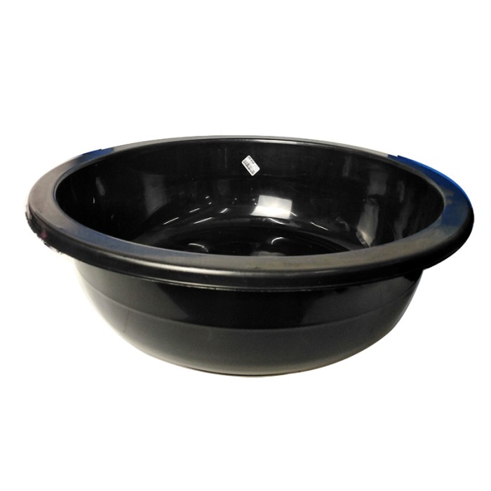 Black outlet plastic basin